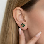 TOPO FLOR PEQUEÑA CIRCONIAS VERDES