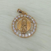 DIJE MEDALLÓN CIRCONES VIRGEN DE GUADALUPE REF 382