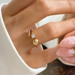 ANILLO CRYSTAL GLOW ROSE AJUSTABLE PARA DAMA