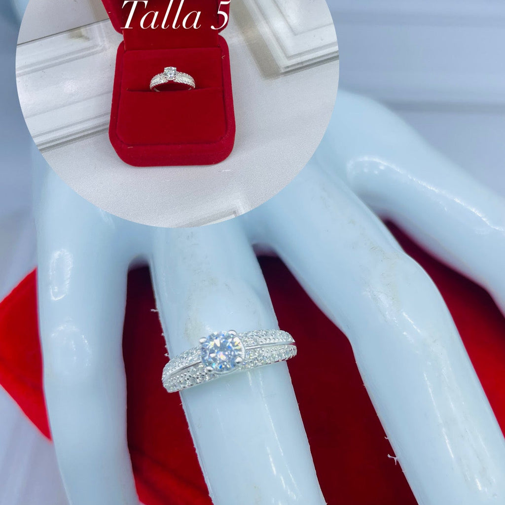 anillo de compromiso brillo total  TALLA 5 ref 4217 Q25.3