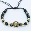 Pulsera de Jesús con neopreno y balín #8