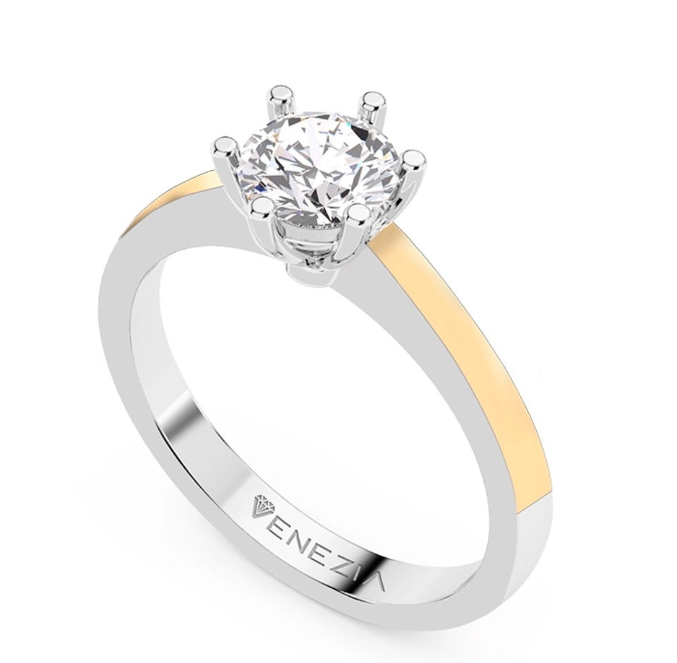 ANILLO DE COMPROMISO ENCUENTRO DORADO REF 5849