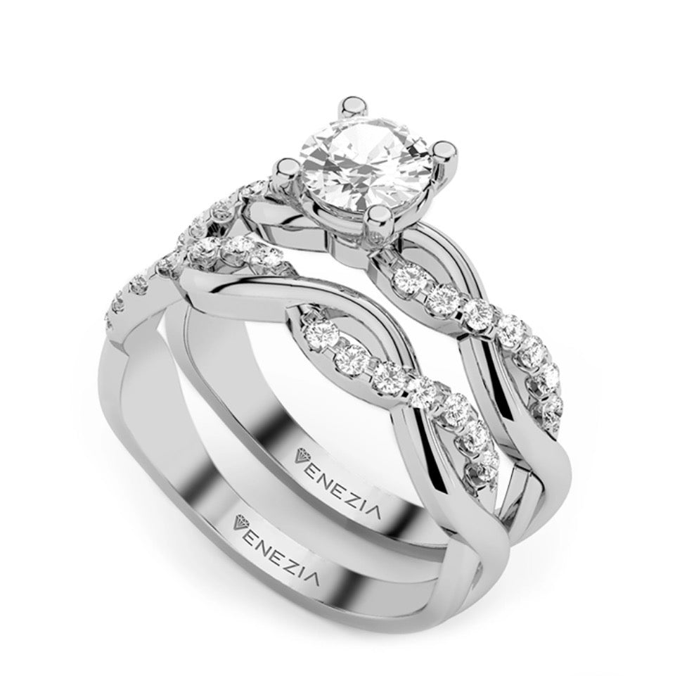 ANILLO DE COMPROMISO DOBLE DESTELLO  REF 6244