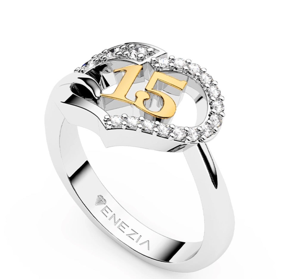 ANILLO DE 15 AÑOS  MI SUEÑO DE 15 AÑOS REF 6647