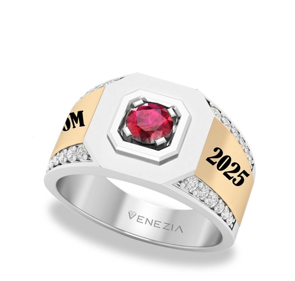 ANILLO DE GRADO  RUBI DE HONOR REF 4646