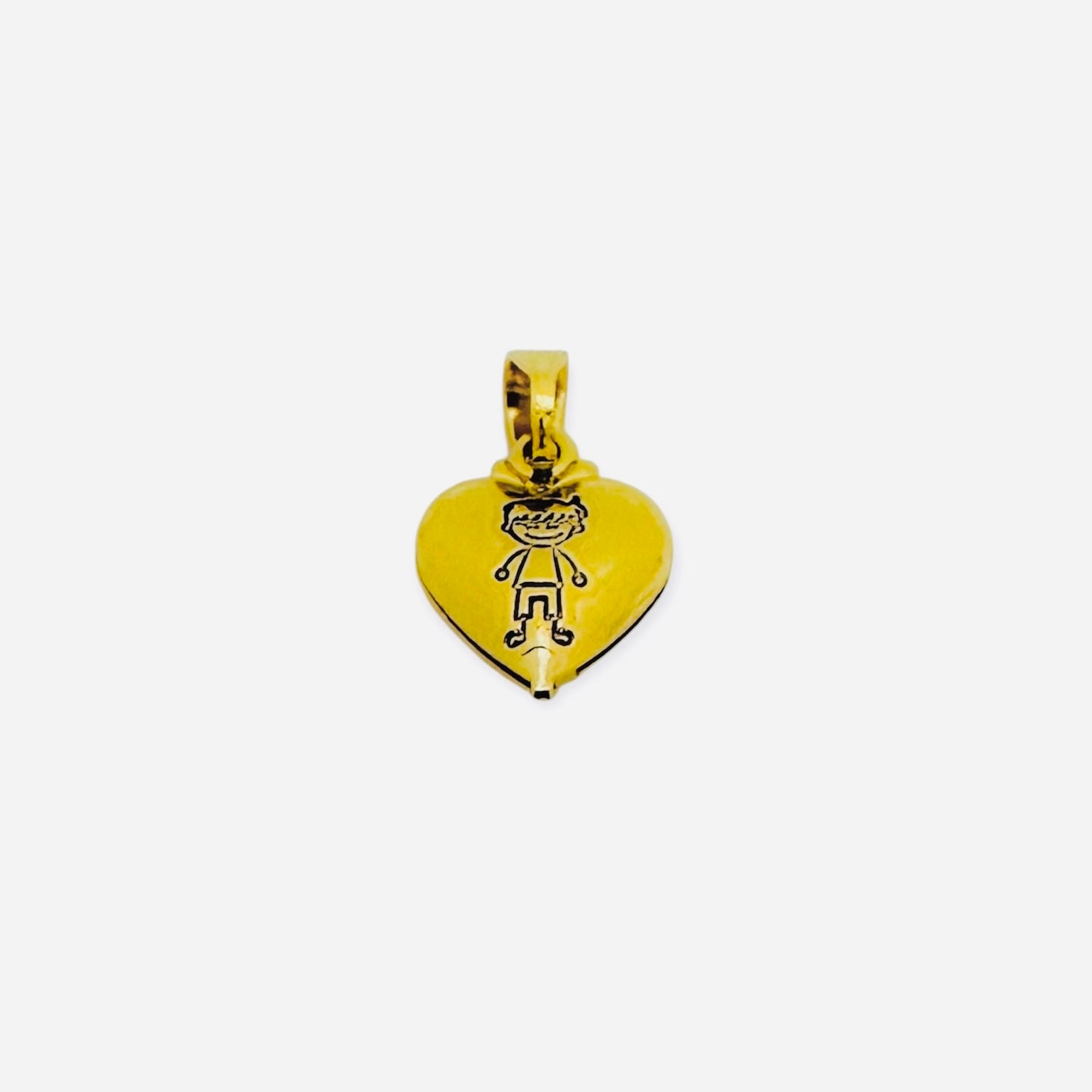 DIJE NIÑO CORAZÓN POPOCHO REF 592