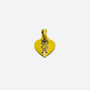 DIJE NIÑO CORAZÓN POPOCHO REF 592