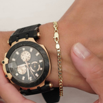 PULSERA PARA CABALLERO TEJIDO CUBANA 22CM