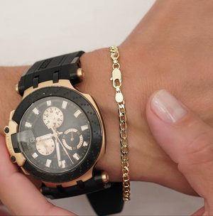 PULSERA PARA CABALLERO TEJIDO CUBANA 22CM