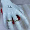 anillo de compromiso brillo curvo  ref 4203 Q33