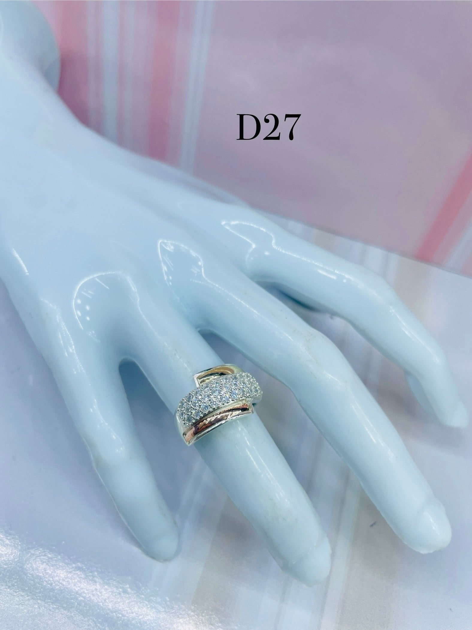 Anillo De Dama Duo Luminoso Ref 4276