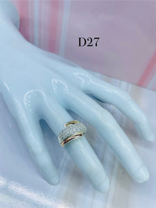 Anillo De Dama Duo Luminoso Ref 4276