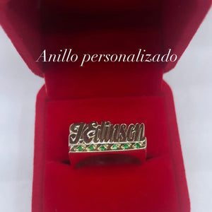 Anillos Personalizados De nombre Plata y Oro laminado Diseños Únicos