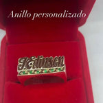 Anillos Personalizados De nombre Plata y Oro laminado Diseños Únicos
