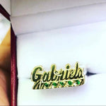 Anillos Personalizados De nombre Plata y Oro laminado Diseños Únicos