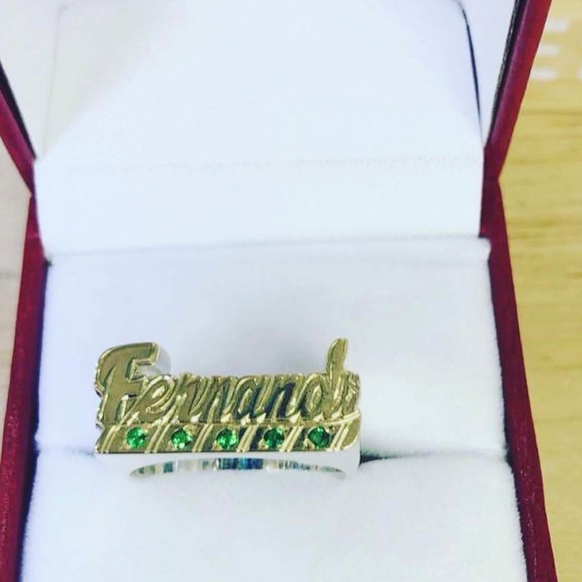 Anillos Personalizados De nombre Plata y Oro laminado Diseños Únicos