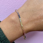 PULSERA PIEDRAS UNICOLOR MULTICOLOR X 18CM 1MM 835 $95.000