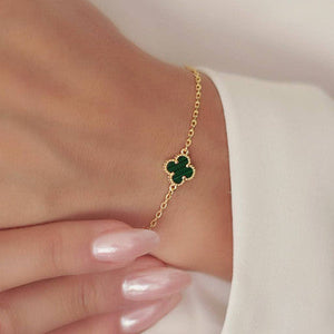 PULSERA CON 1 DIJE VAN CLEEF VERDE 821
