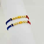 PULSERA TEJIDA COLOMBIA BALÍN #4 SOLA CINTA REF 950