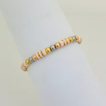 PULSERA TEJIDA BARRILES ROSADOS #4 REF 1003