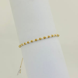 PULSERA TEJIDA BLANCA BALÍN #1 REF 958