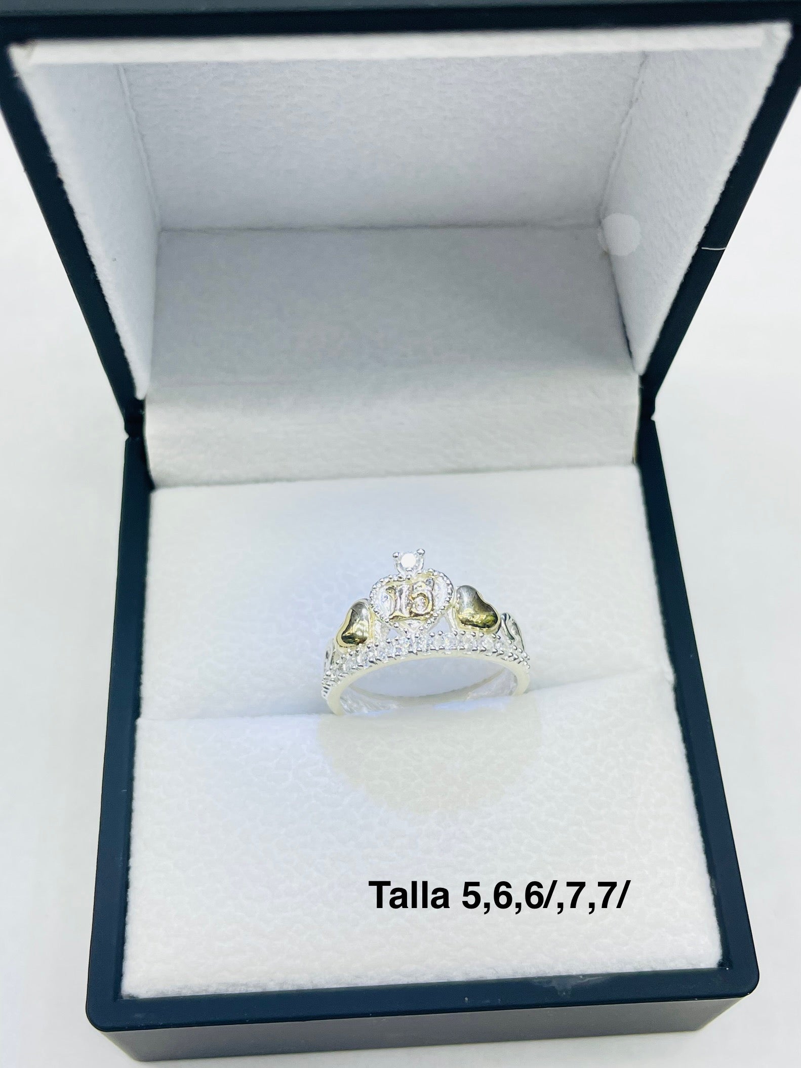 Anillo 15 Años Corazones De Quince Ref 4474