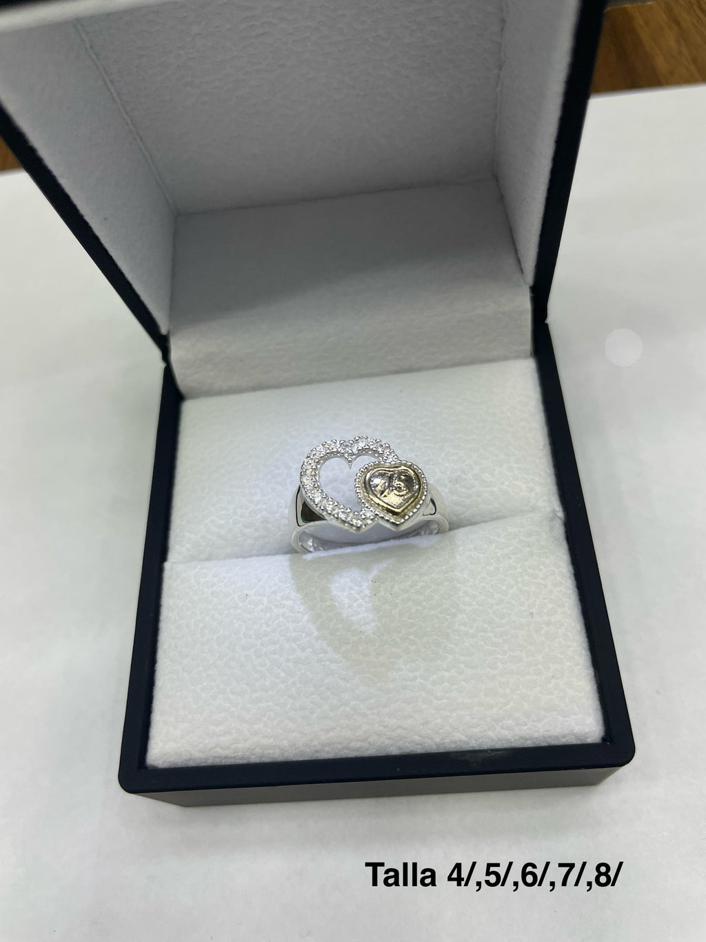 Anillo 15 Años Corazón De Princesa Ref 4474