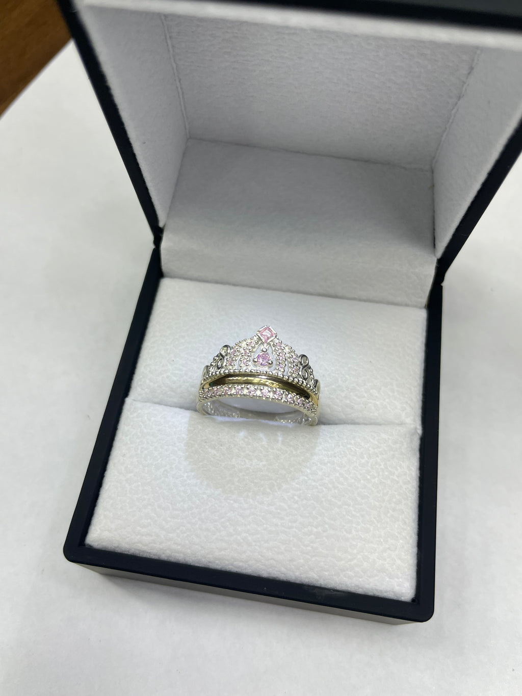 Anillo 15 Años Eterna Realeza circones rosados Ref 4474