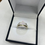 ANILLO 15 AÑOS ETERNA REALEZA  CIRCONES ROSADOS , Y BLANCOS  REF  4474