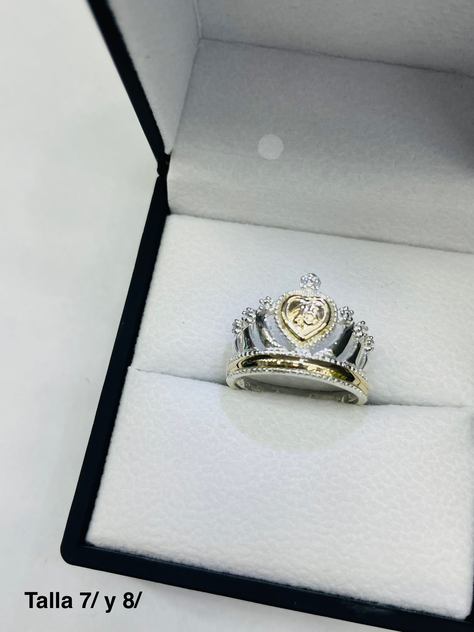Anillo 15 Años Corona De Amor Ref 4474