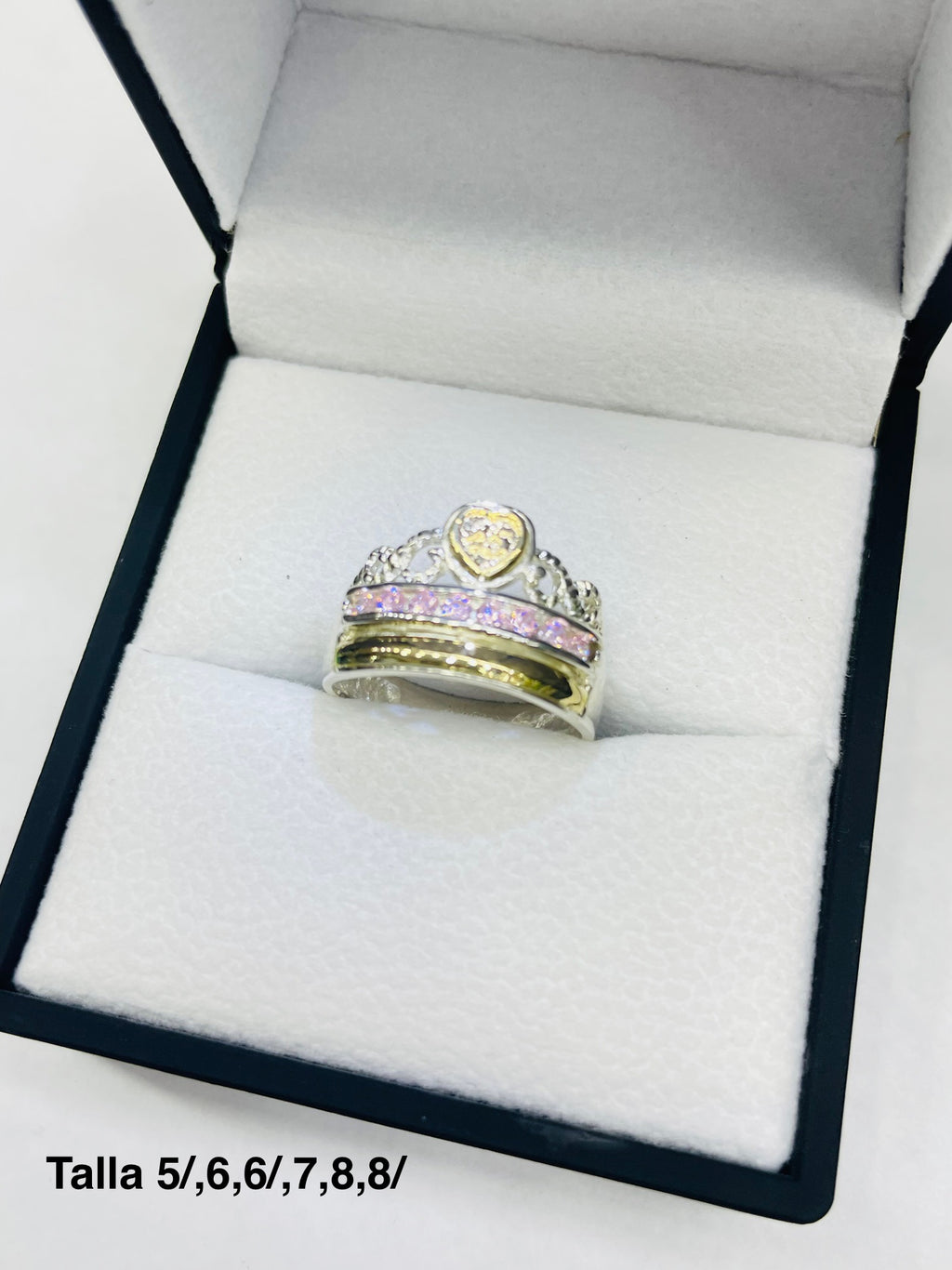 Anillo 15 Años Corona Princesa Rose Ref 4474