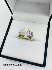 Anillo 15 Años Corona Princesa Rose Ref 4474
