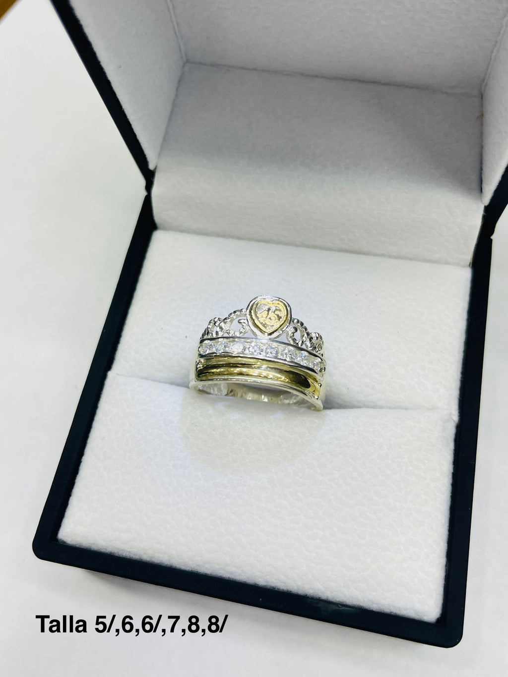 Anillo Corona De Quince Años Ref 4474