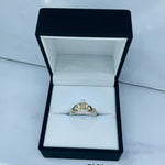 ANILLOS 15 AÑOS CORONA DOBLE AMOR CIRCONES BLANCOS REF 4474
