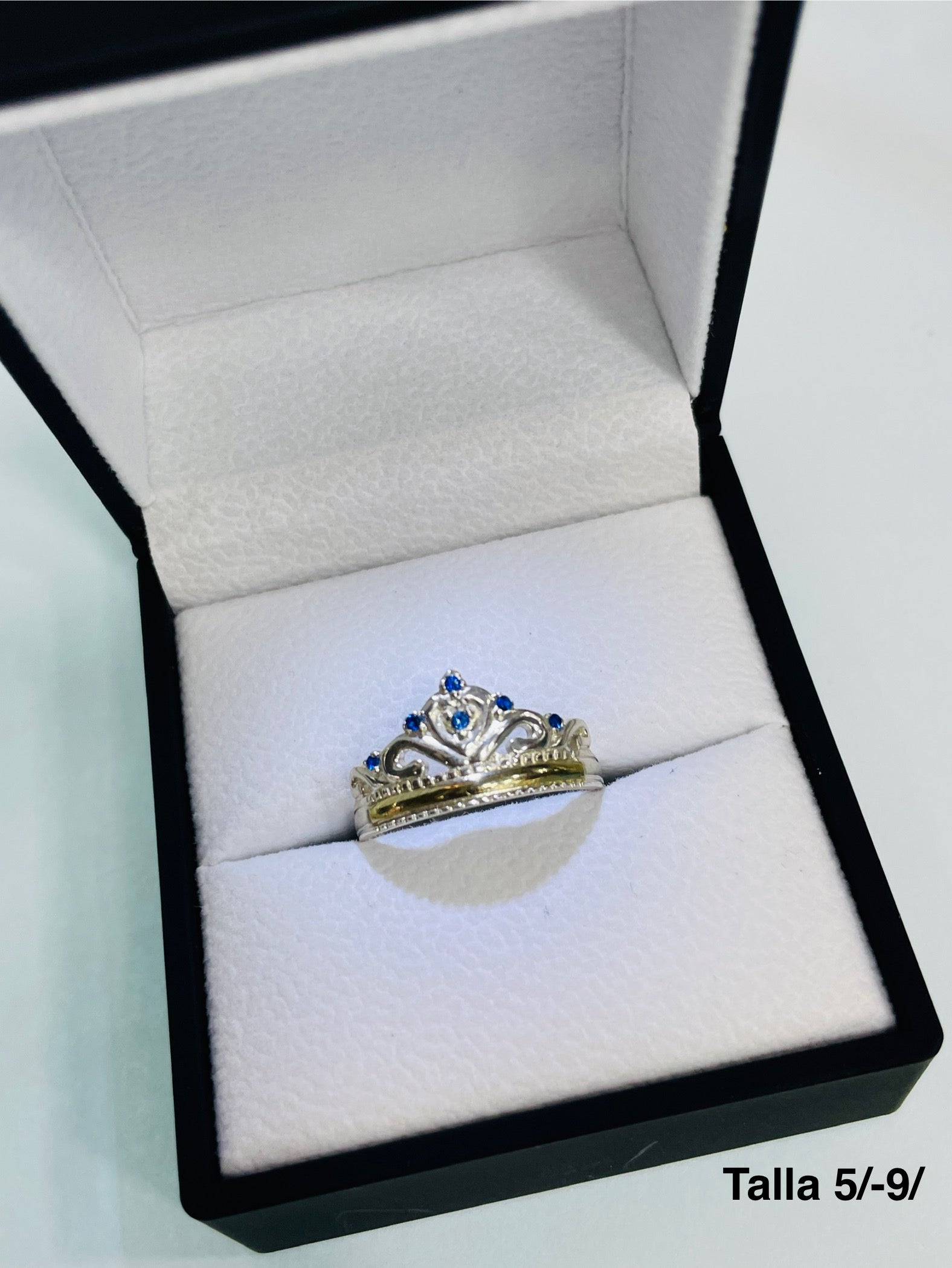 Anillo 15 Años Corona Sueño Azul Ref 4474