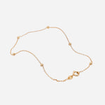 TOBILLERA AROS CRUZADO CON BALIN 25CM 1259