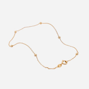 TOBILLERA AROS CRUZADO CON BALIN 25CM 1259