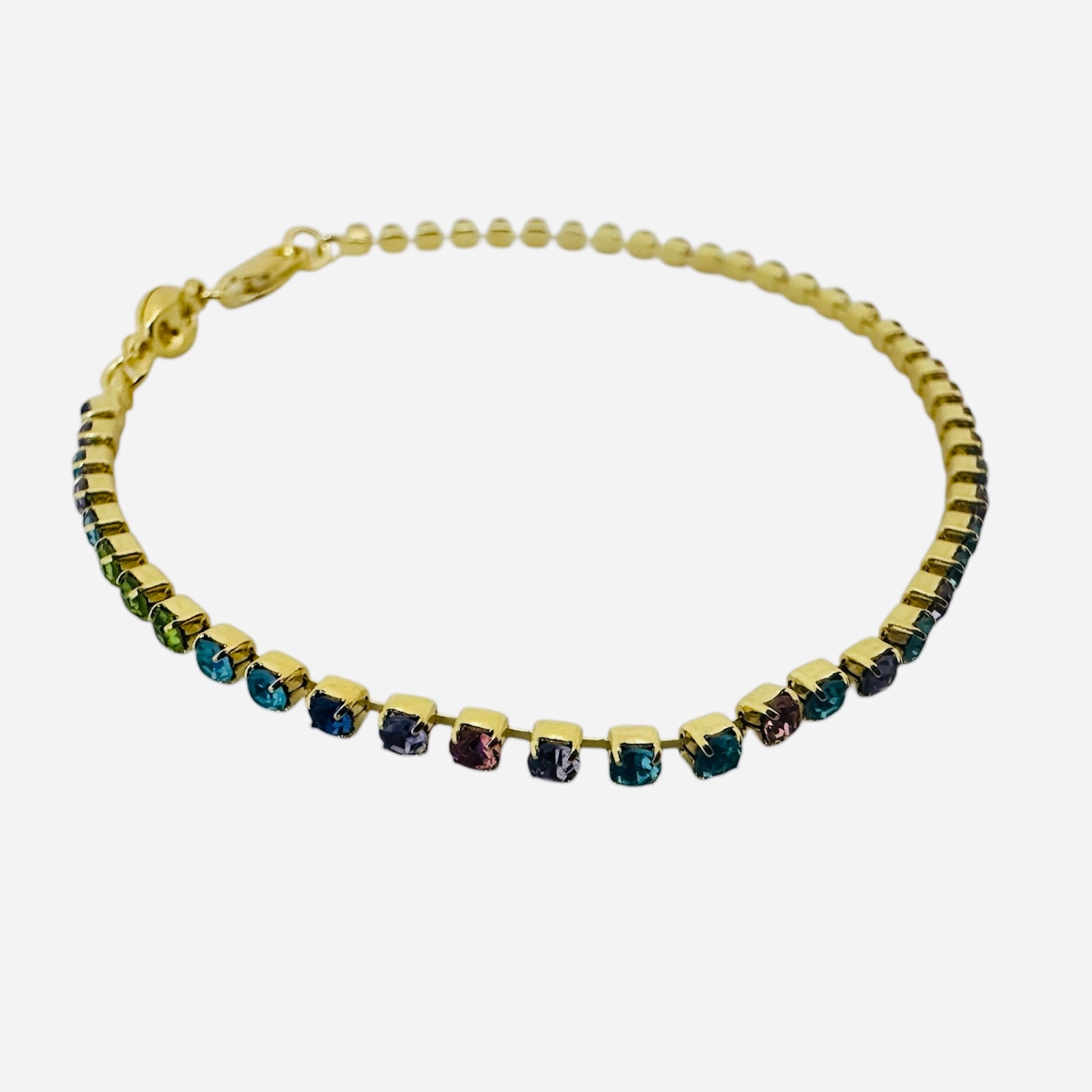 PULSERA PIEDRAS UNICOLOR MULTICOLOR X 18CM 1MM 835 $95.000