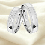 Argollas satinado y liso brillante