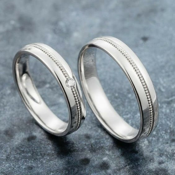 alianzas milgrain con piedra 5470