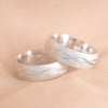 Argollas media caña infinito diamantadas  ref 5445