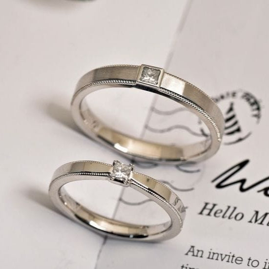 Argollas con anillos de compromiso con circon centro ref 5459