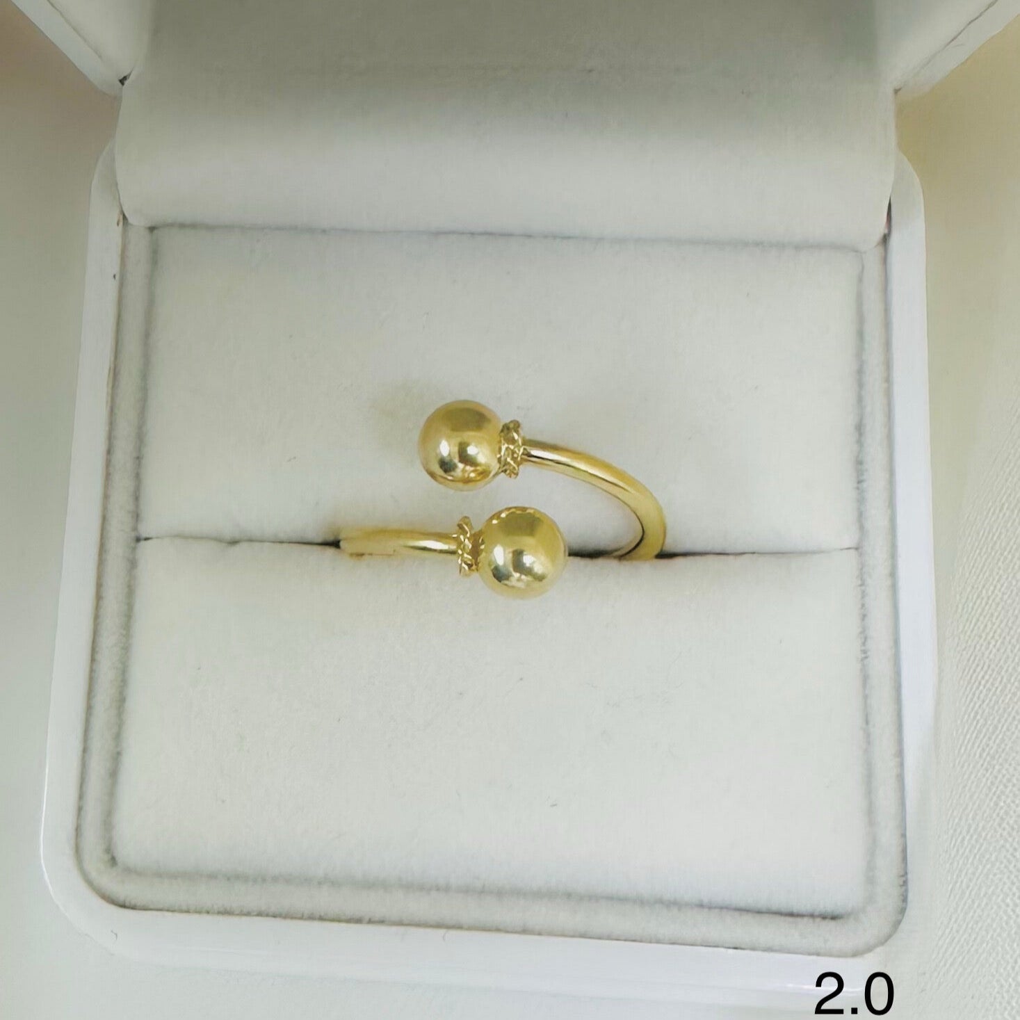 Anillo De Dama Dúo Dorado Ref 54