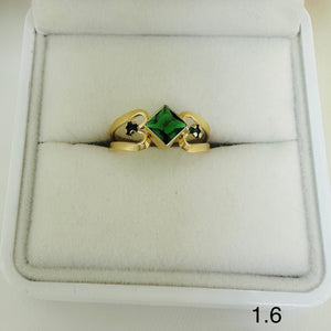 Anillo De Dama Esmeralda de Luz Ref 42