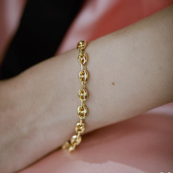 PULSERA GUCCI GRUESA X 18CM 4MM 853