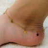 TOBILLERA AROS CON ESTRELLA 25CM 1260